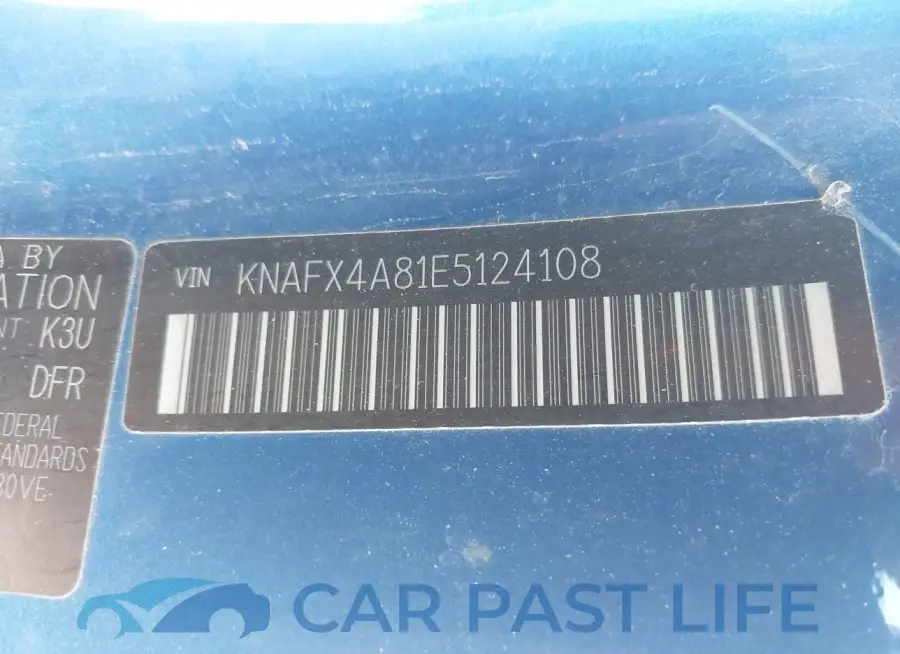 KNAFX4A81E5124108# 9