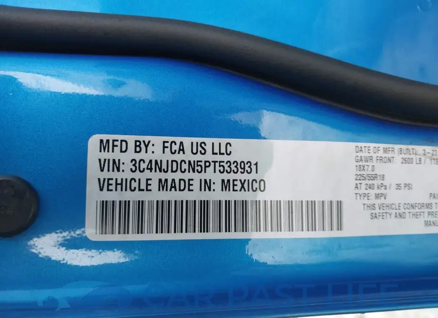 3C4NJDCN5PT533931# 9