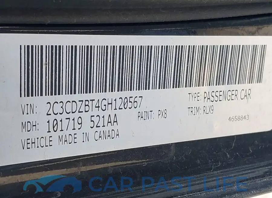 2C3CDZBT4GH120567# 9
