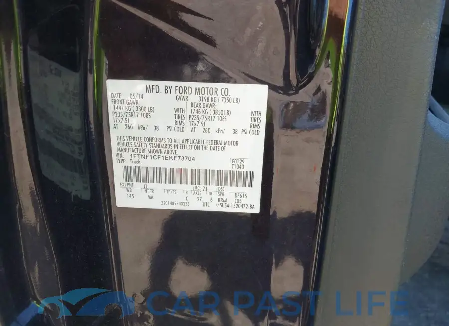 1FTNF1CF1EKE73704# 9