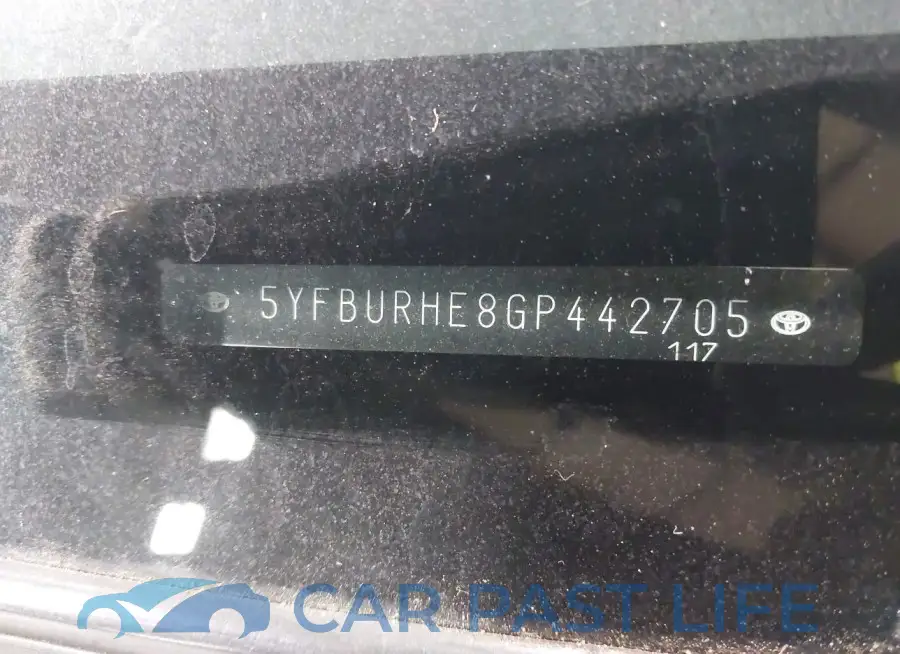 5YFBURHE8GP442705# 9