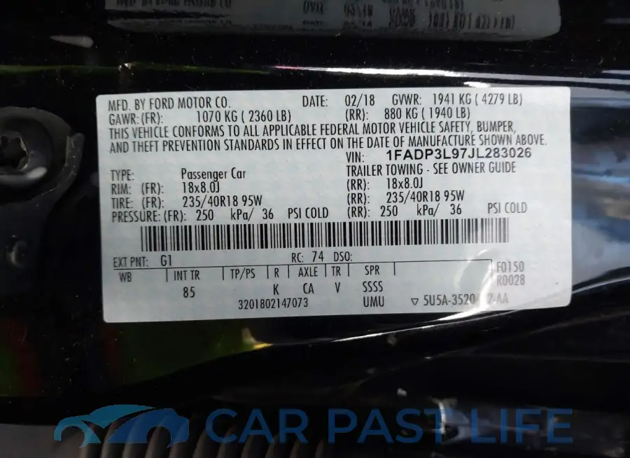 1FADP3L97JL283026# 9