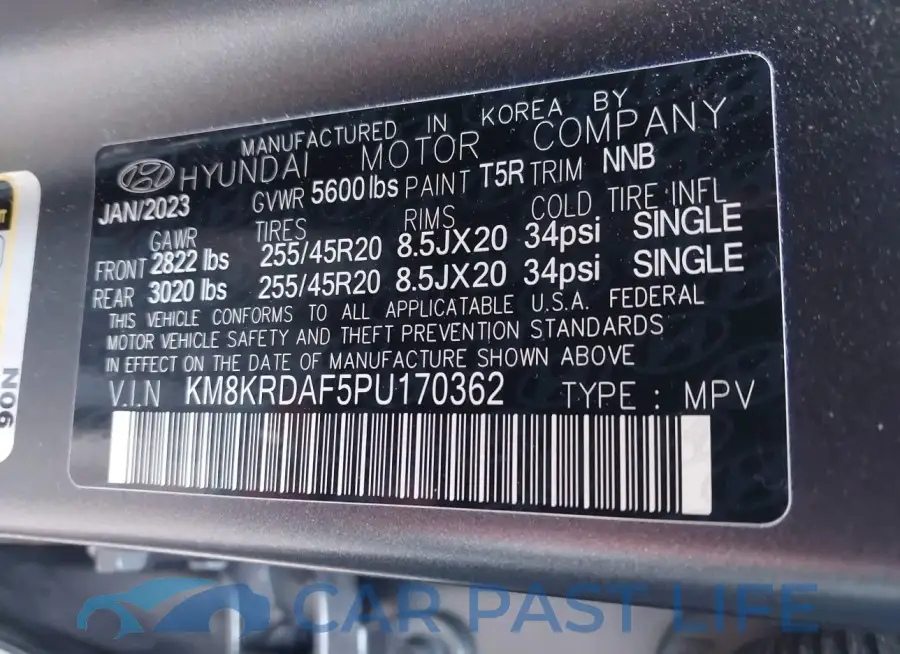 KM8KRDAF5PU170362# 9