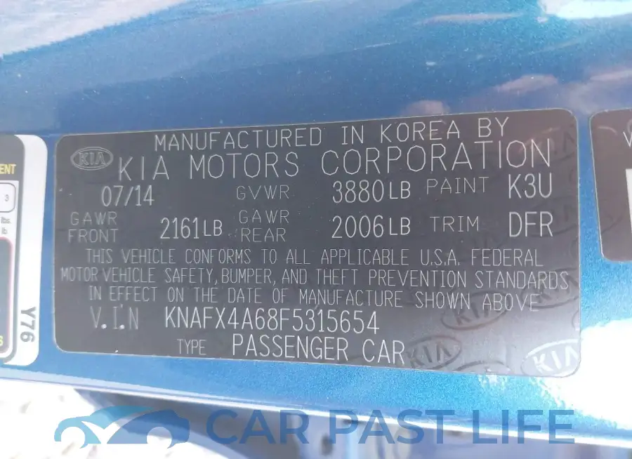 KNAFX4A68F5315654# 9