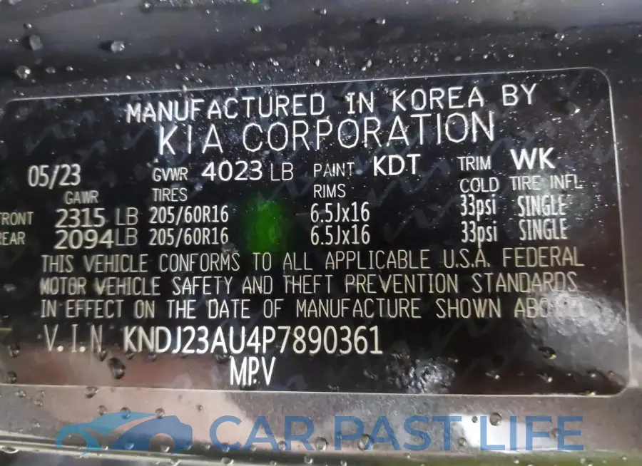 KNDJ23AU4P7890361# 9
