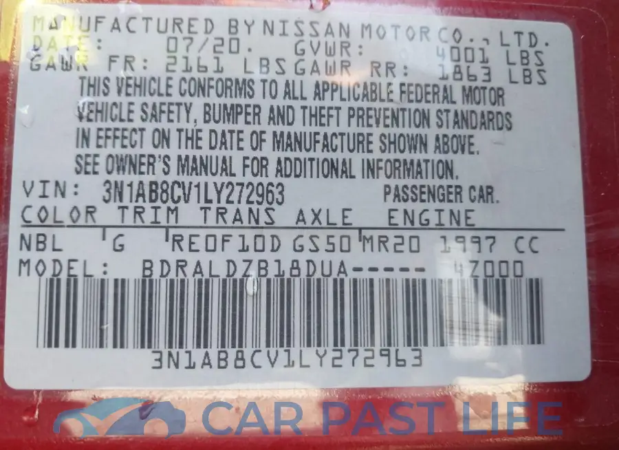 3N1AB8CV1LY272963# 9