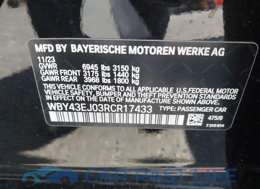 WBY43EJ03RCR17433# 9