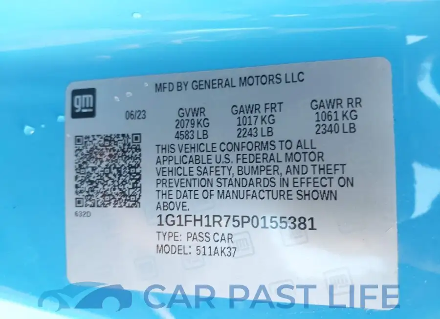 1G1FH1R75P0155381# 9