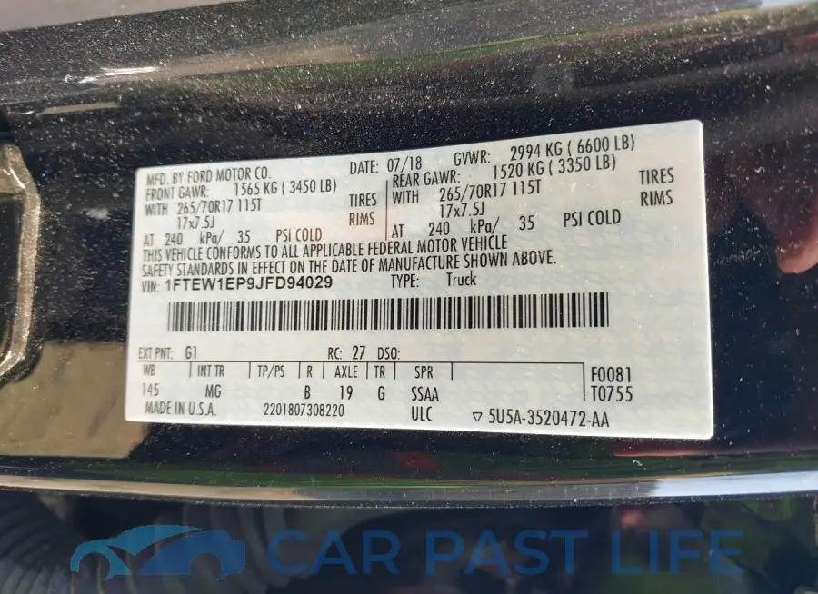 1FTEW1EP9JFD94029# 9