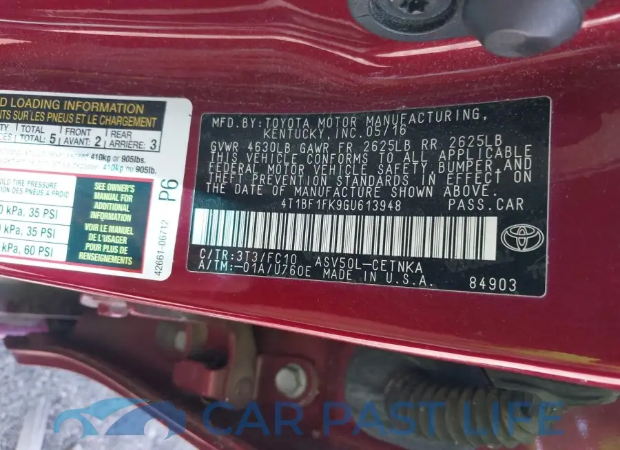 4T1BF1FK9GU613948# 9