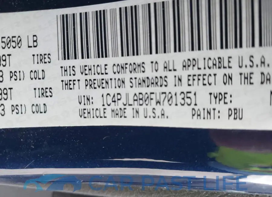 1C4PJLAB0FW701351# 9