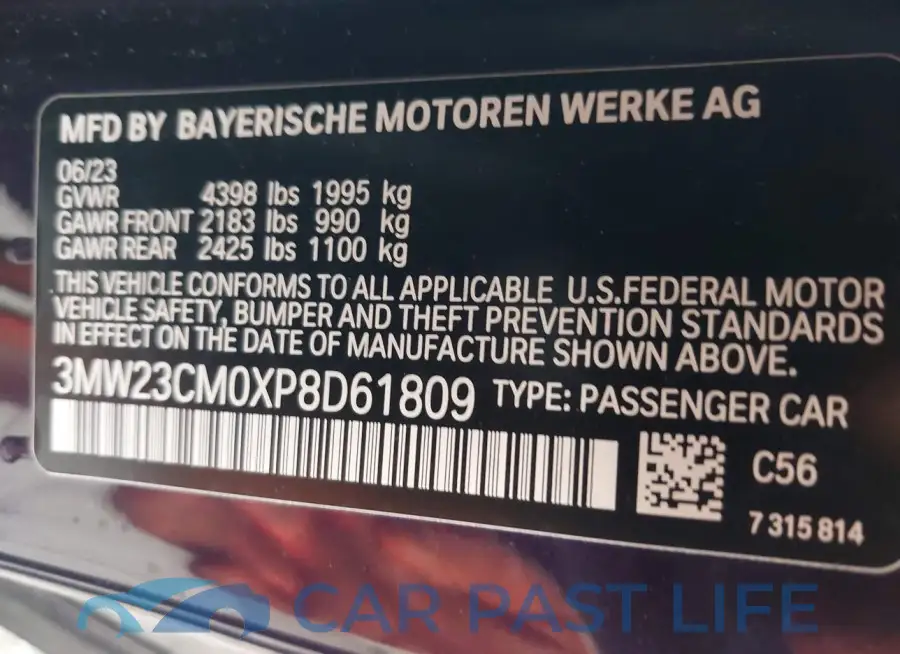 3MW23CM0XP8D61809# 9