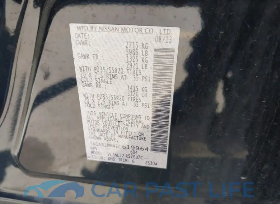5N1AR2MM4EC619964# 9