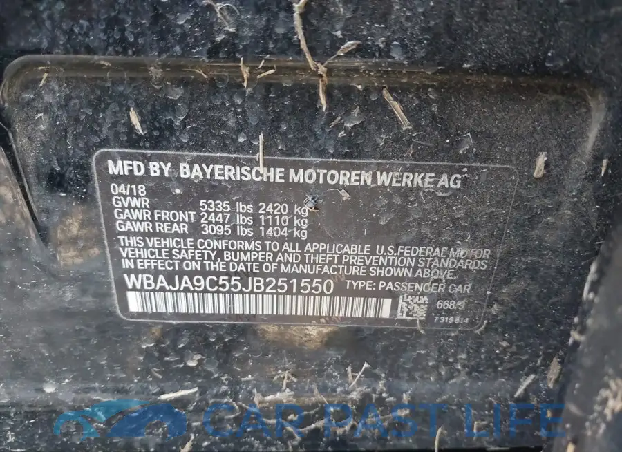 WBAJA9C55JB251550# 9