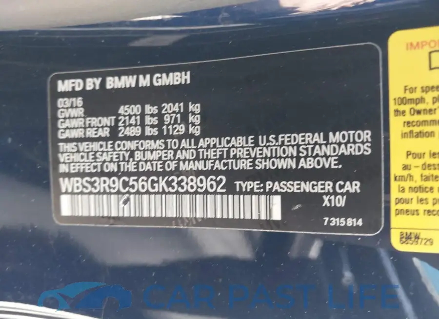 WBS3R9C56GK338962# 9