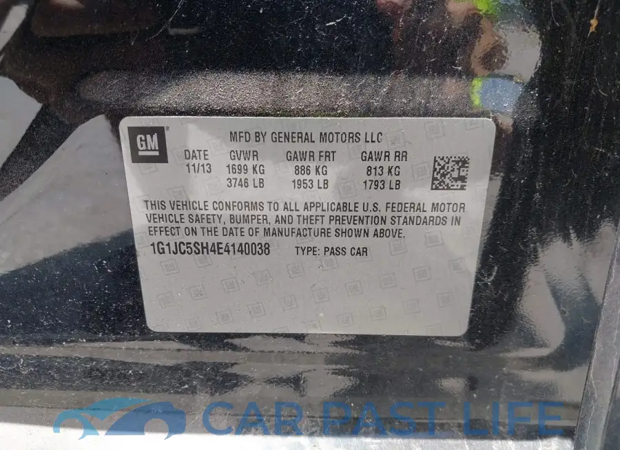 1G1JC5SH4E4140038# 9