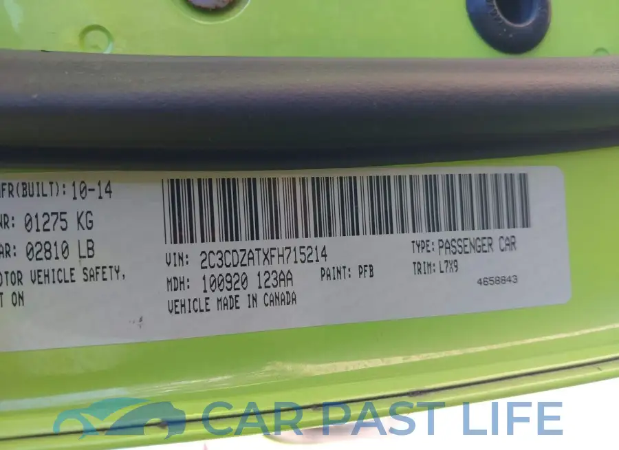 2C3CDZATXFH715214# 9