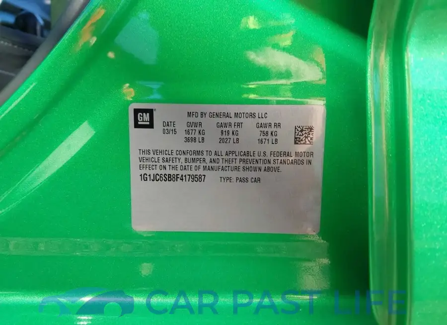 1G1JC6SB8F4179587# 9
