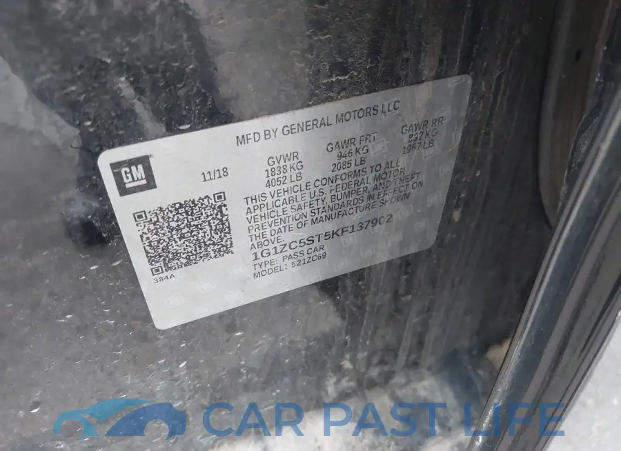 1G1ZC5ST5KF137902# 9