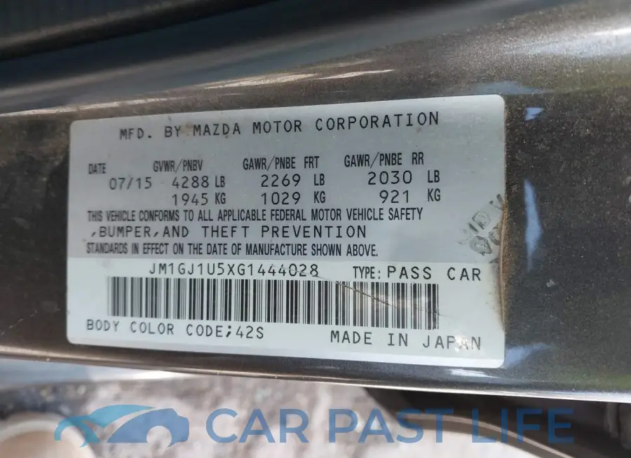 JM1GJ1U5XG1444028# 9