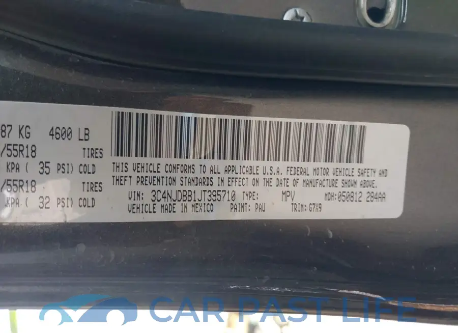 3C4NJDBB1JT395710# 9