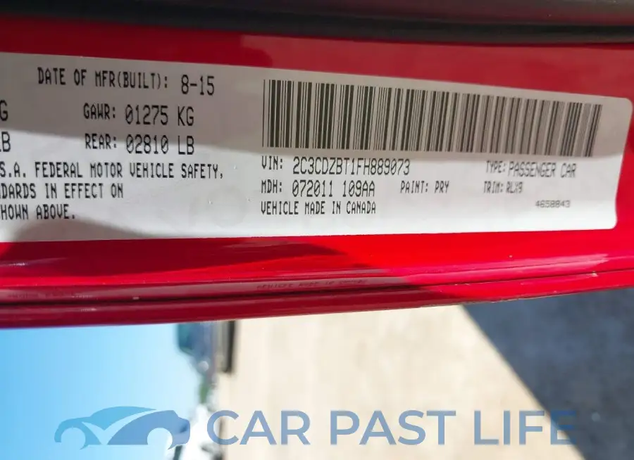 2C3CDZBT1FH889073# 9