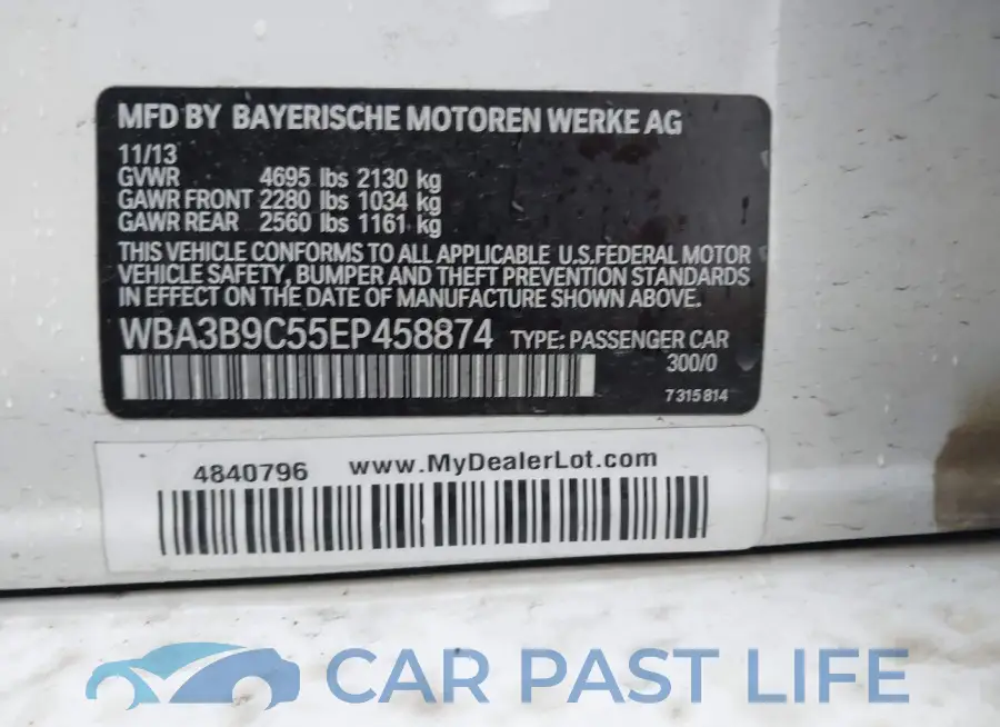 WBA3B9C55EP458874# 9