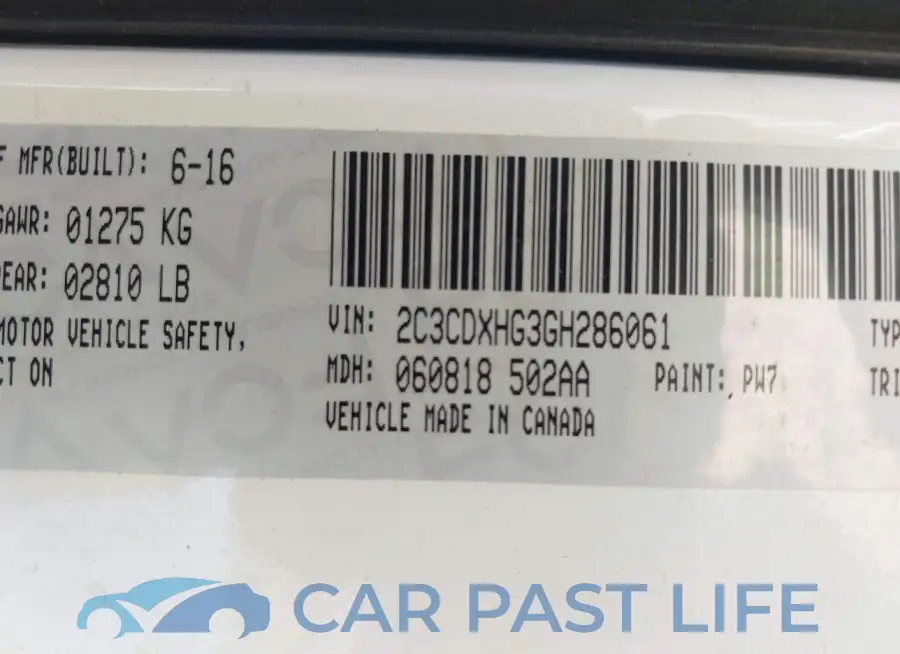 2C3CDXHG3GH286061# 9