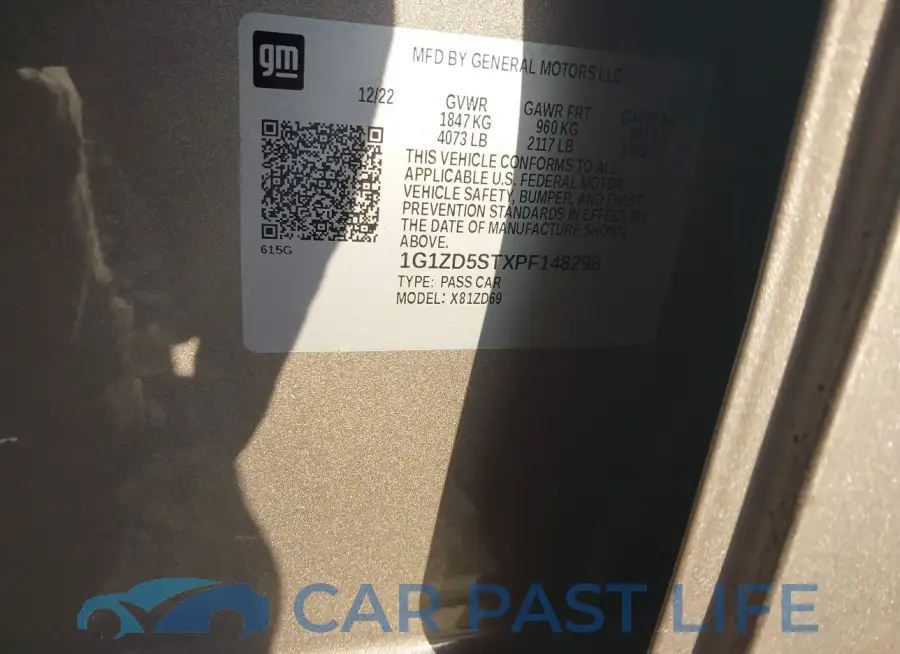 1G1ZD5STXPF148298# 9