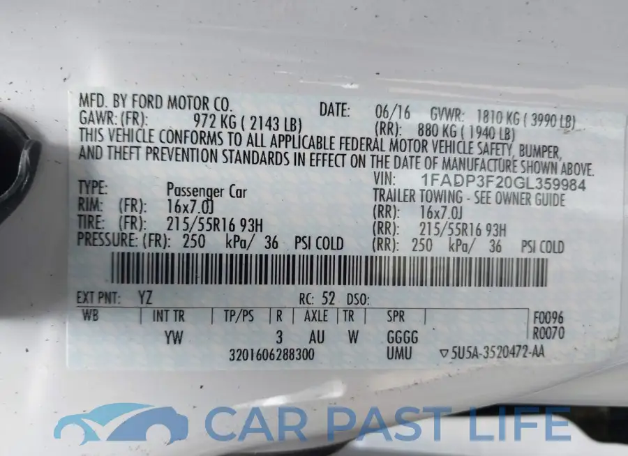 1FADP3F20GL359984# 9