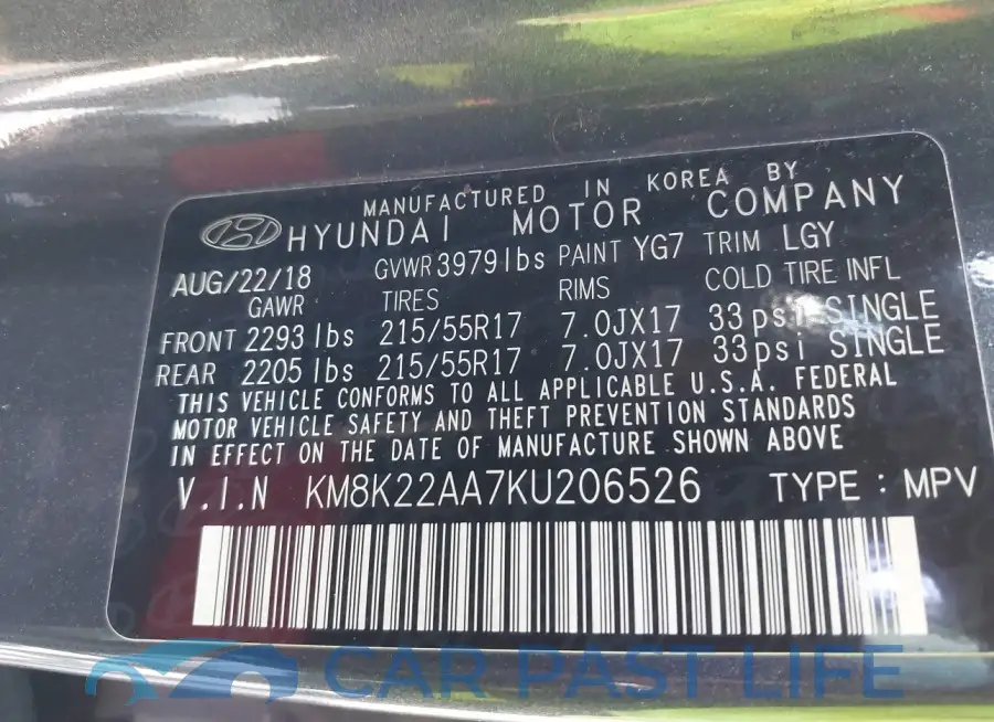 KM8K22AA7KU206526# 9