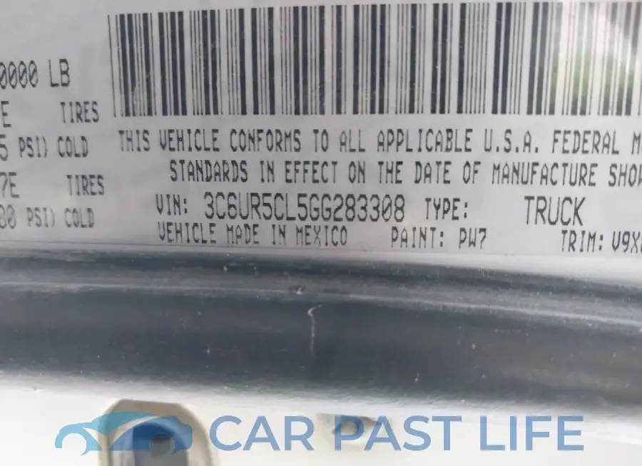 3C6UR5CL5GG283308# 9
