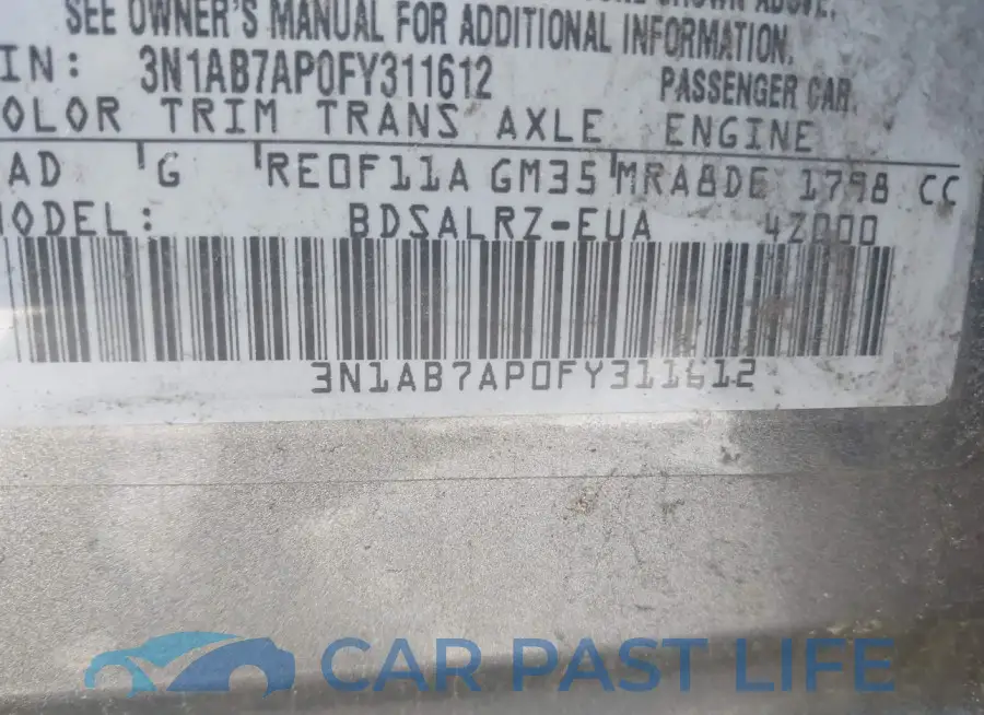 3N1AB7AP0FY311612# 9
