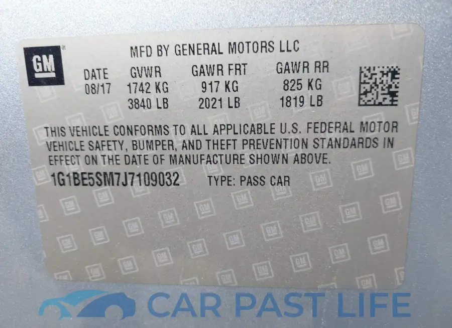 1G1BE5SM7J7109032# 9