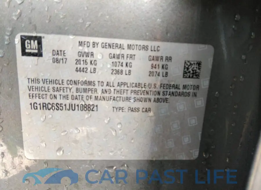 1G1RC6S51JU108821# 9