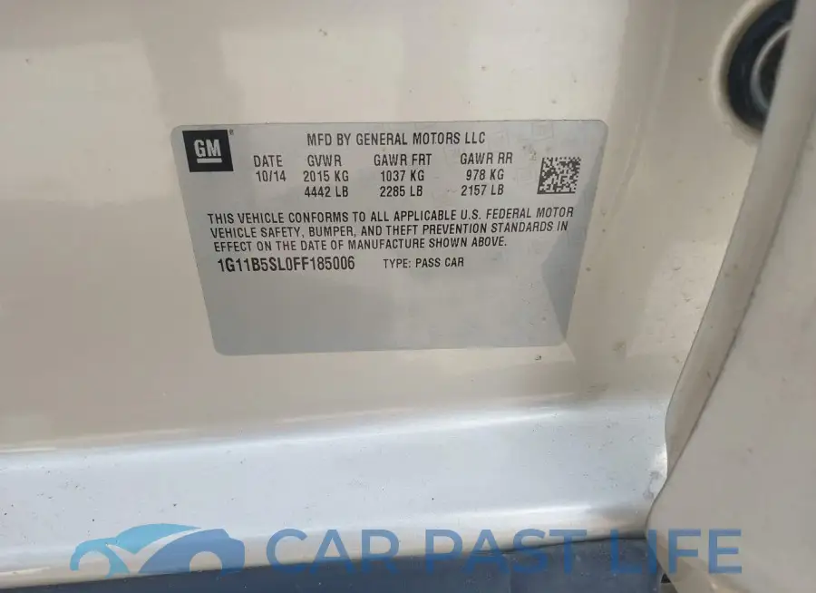 1G11B5SL0FF185006# 9