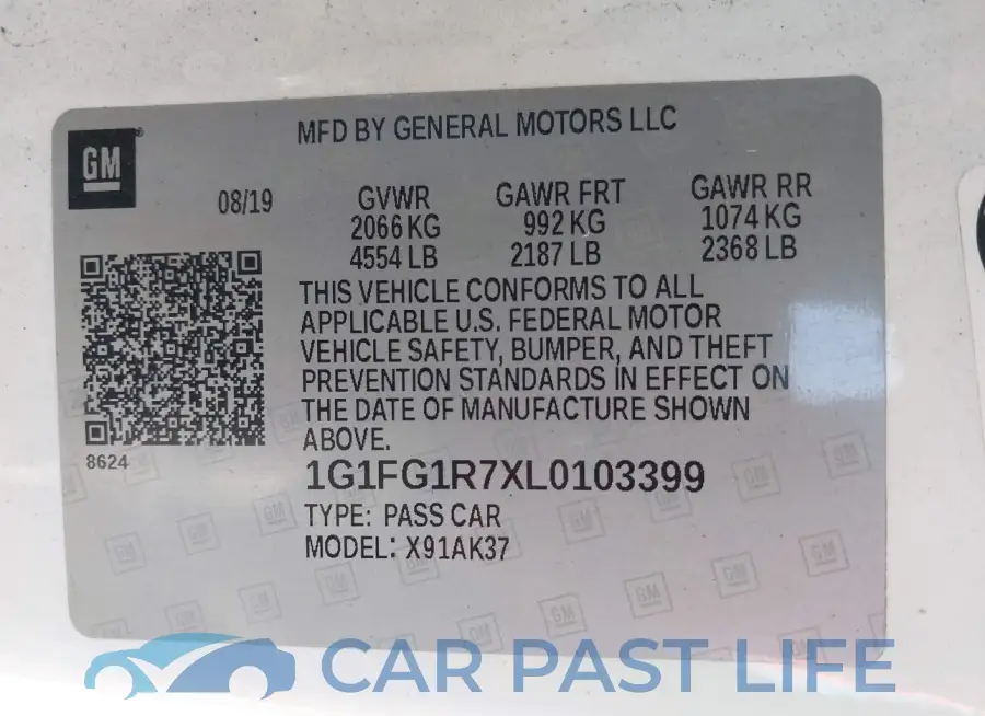 1G1FG1R7XL0103399# 9