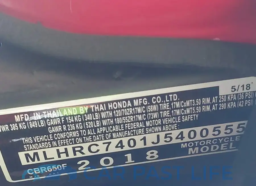 MLHRC7401J5400555# 10