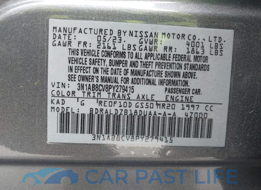 3N1AB8CV8PY279415# 9