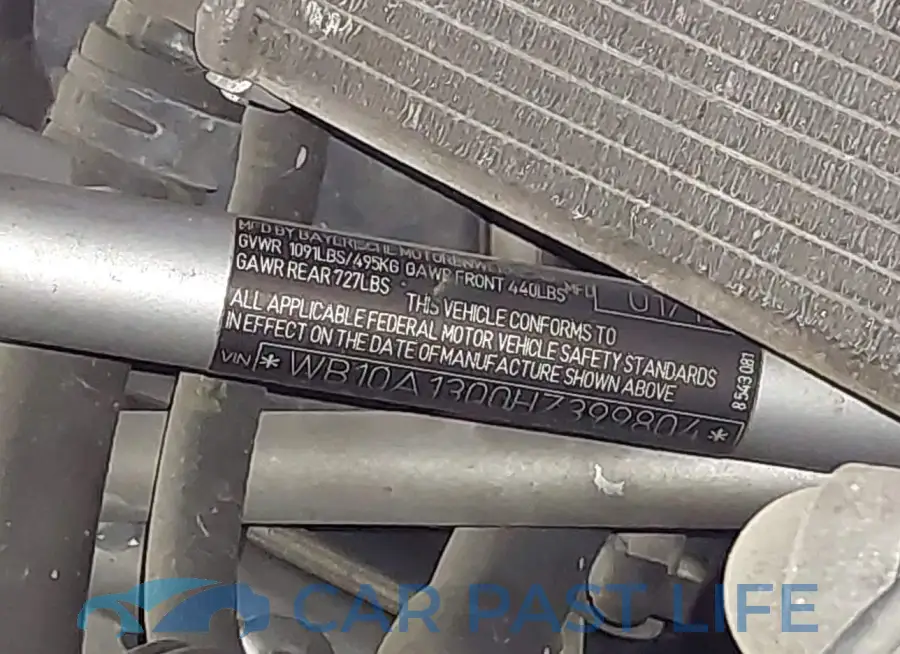 WB10A1300HZ399804# 10