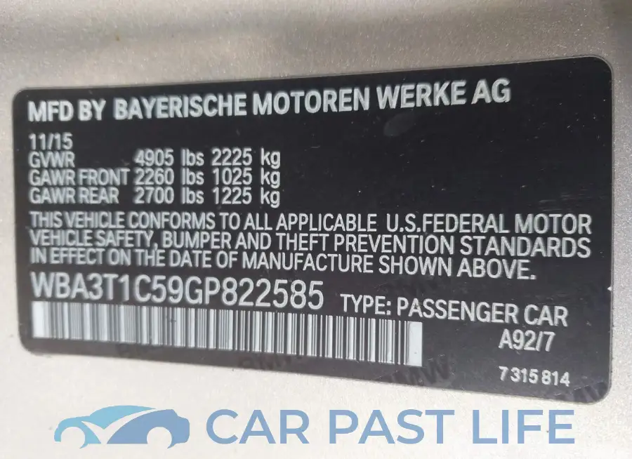 WBA3T1C59GP822585# 9