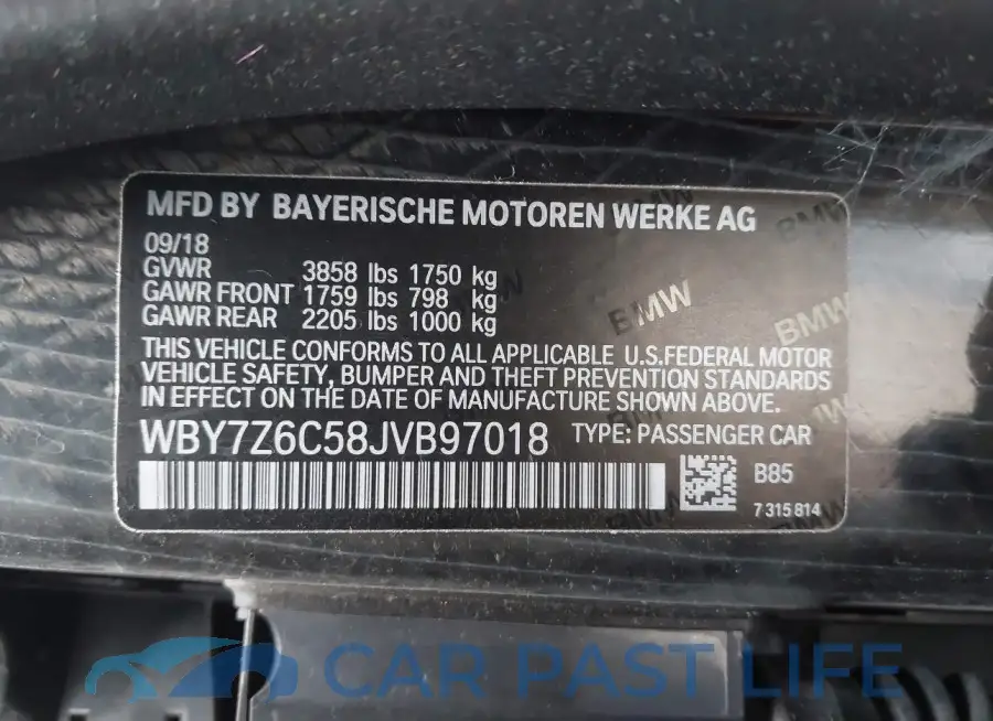 WBY7Z6C58JVB97018# 9