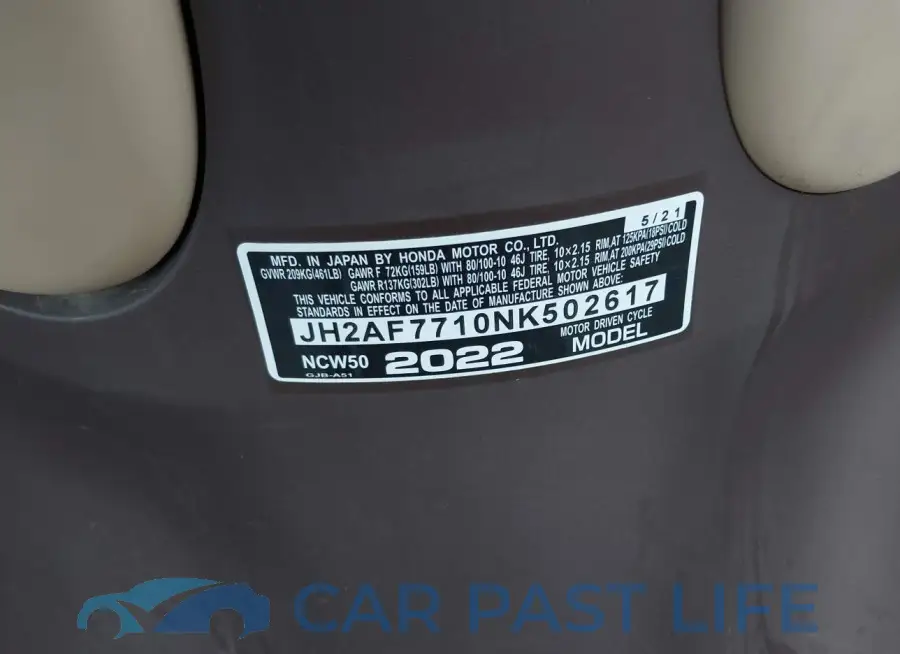 JH2AF7710NK502617# 10
