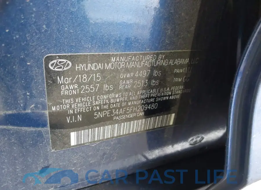 5NPE34AF5FH209480# 9