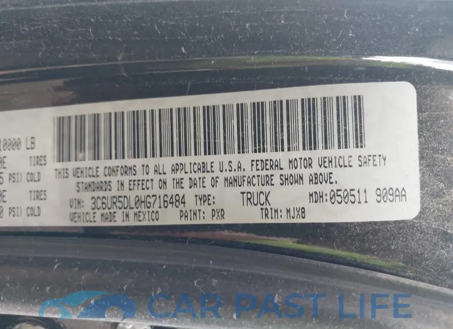 3C6UR5DL0HG716484# 9