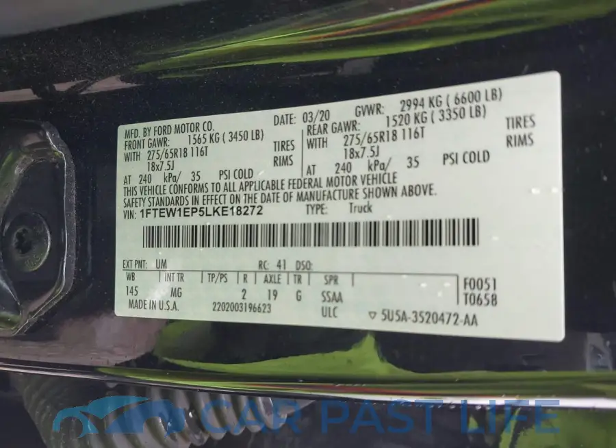 1FTEW1EP5LKE18272# 9