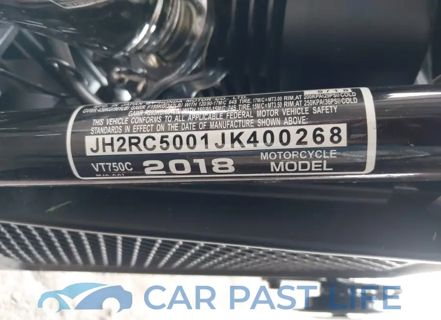 JH2RC5001JK400268# 10