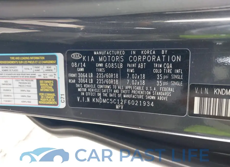 KNDMC5C12F6021934# 9