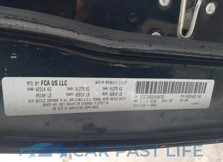 2C3CDXBG9JH196722# 9