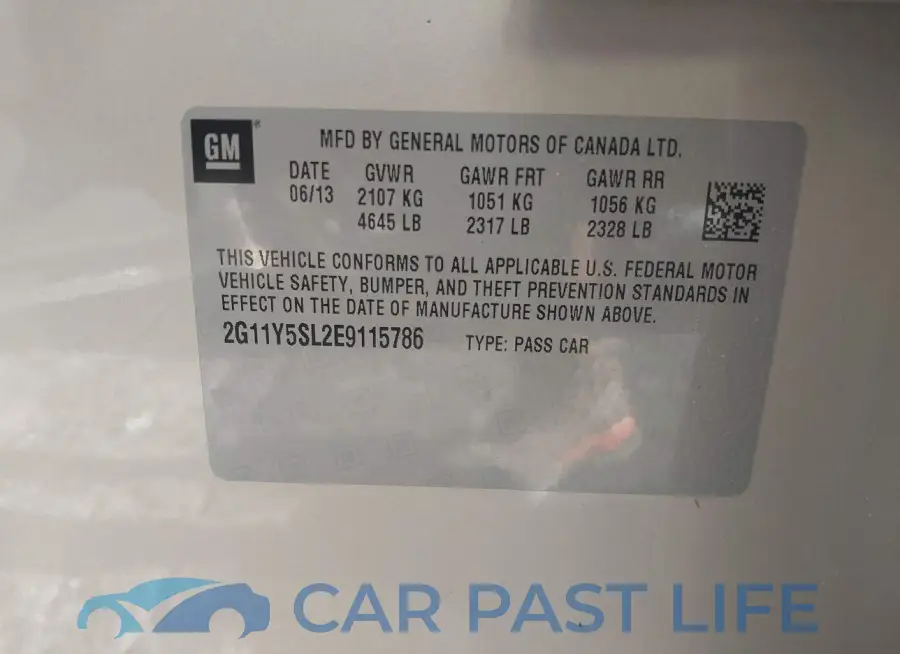 2G11Y5SL2E9115786# 9